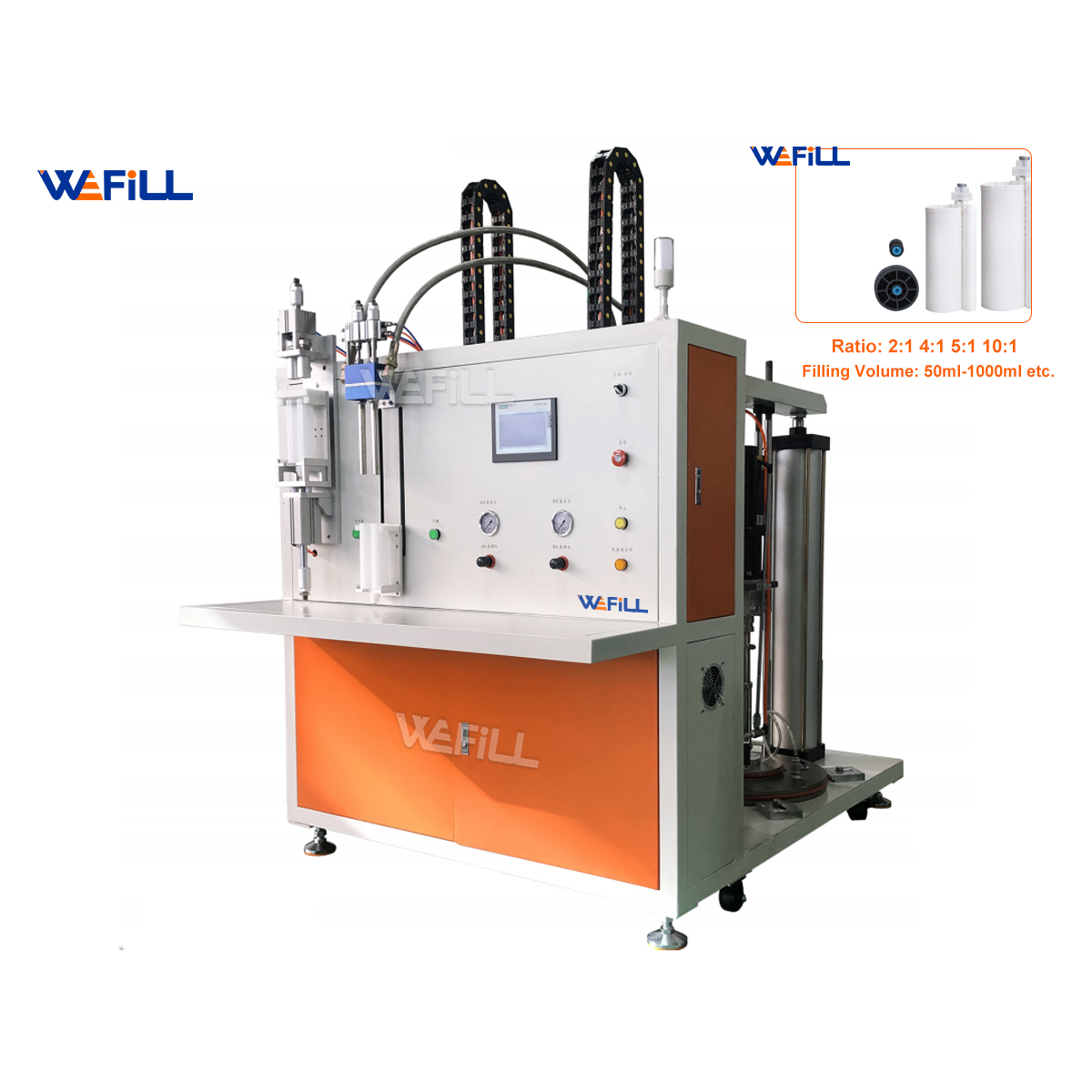 Semi Automatic 200l/55Gallon High Viscosity Material 1:1 2:1 3:1 4:1 10:1 AB Adhesive Filling Capping Machine Glue Dispensing Machine