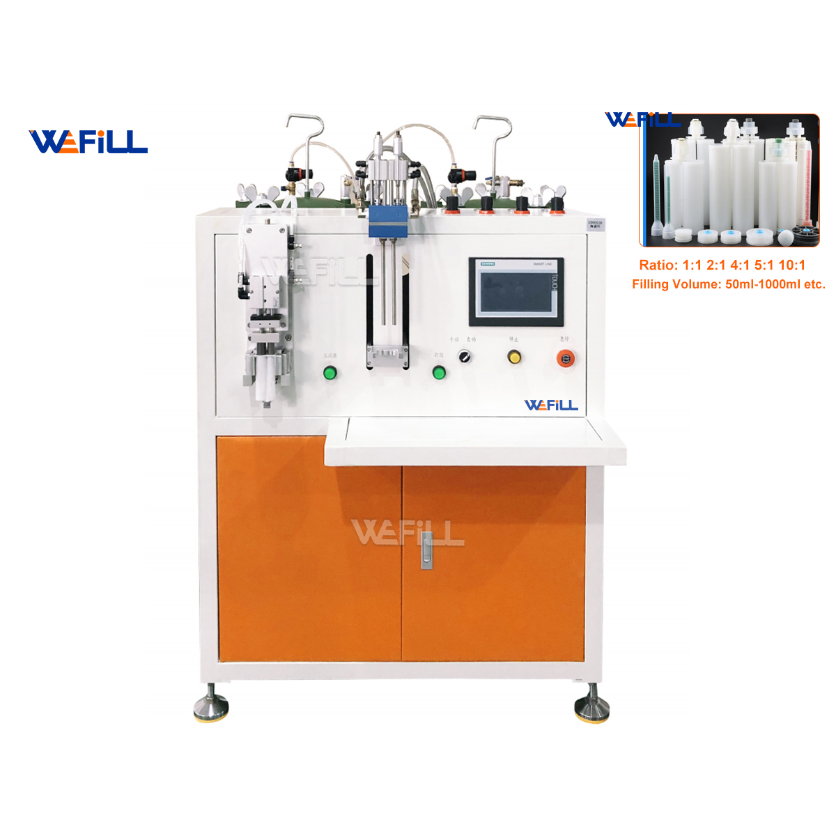 High Viscosity Material 1:1 2:1 3:1 4:1 10:1 AB Adhesive Filling Capping Machine Glue Dispensing Machine With Piston Pump