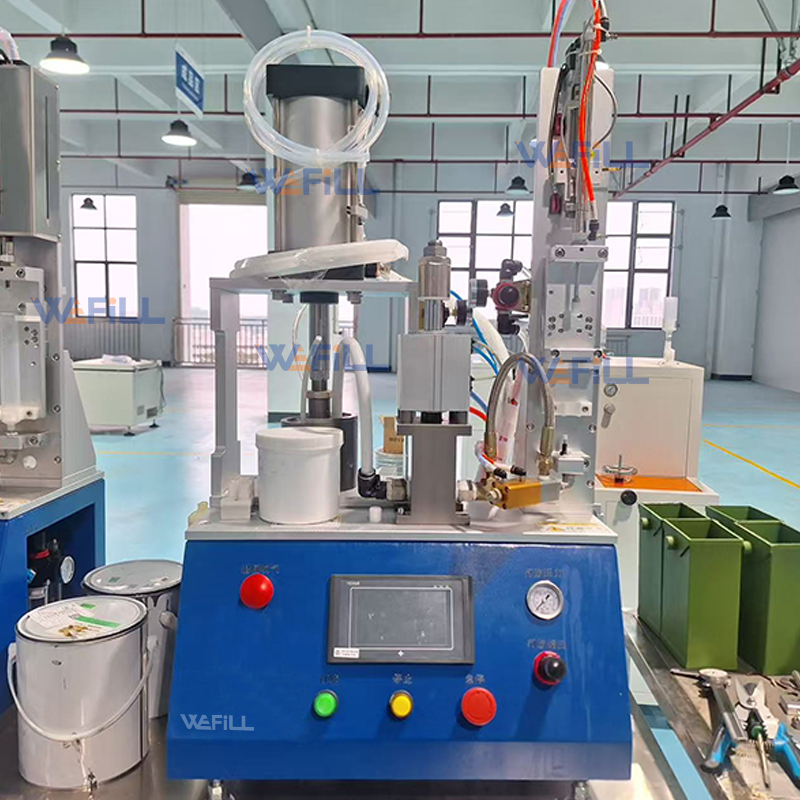 Siemens PLC touchscreen HMI control panel for 50ml 1:1 AB cartridge filling machine
