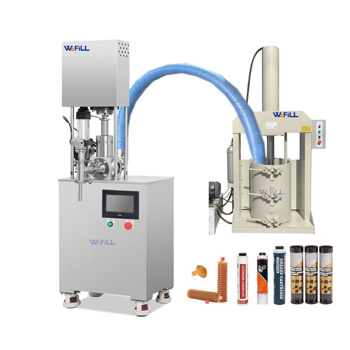 Semi Automatic Spring Tube Cartridge Screw Type Grease Filling Machine | Efficient Lubricant Packaging Equipment