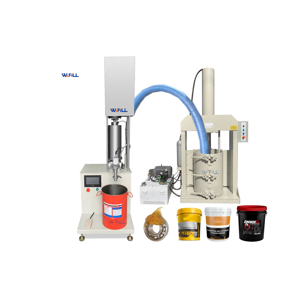 Semi Automatic Grease Cartridge Filling Machine with Press Machine 01