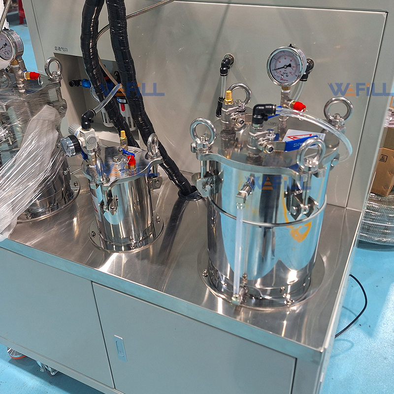 Adhesive quantitative filling machine with non-contact valve and 5L pressure pot