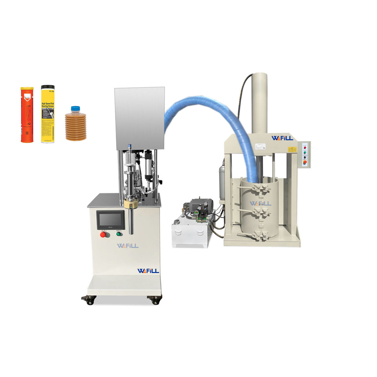 Semi Automatic Grease Cartridge Filling Machine with Press Machine 04