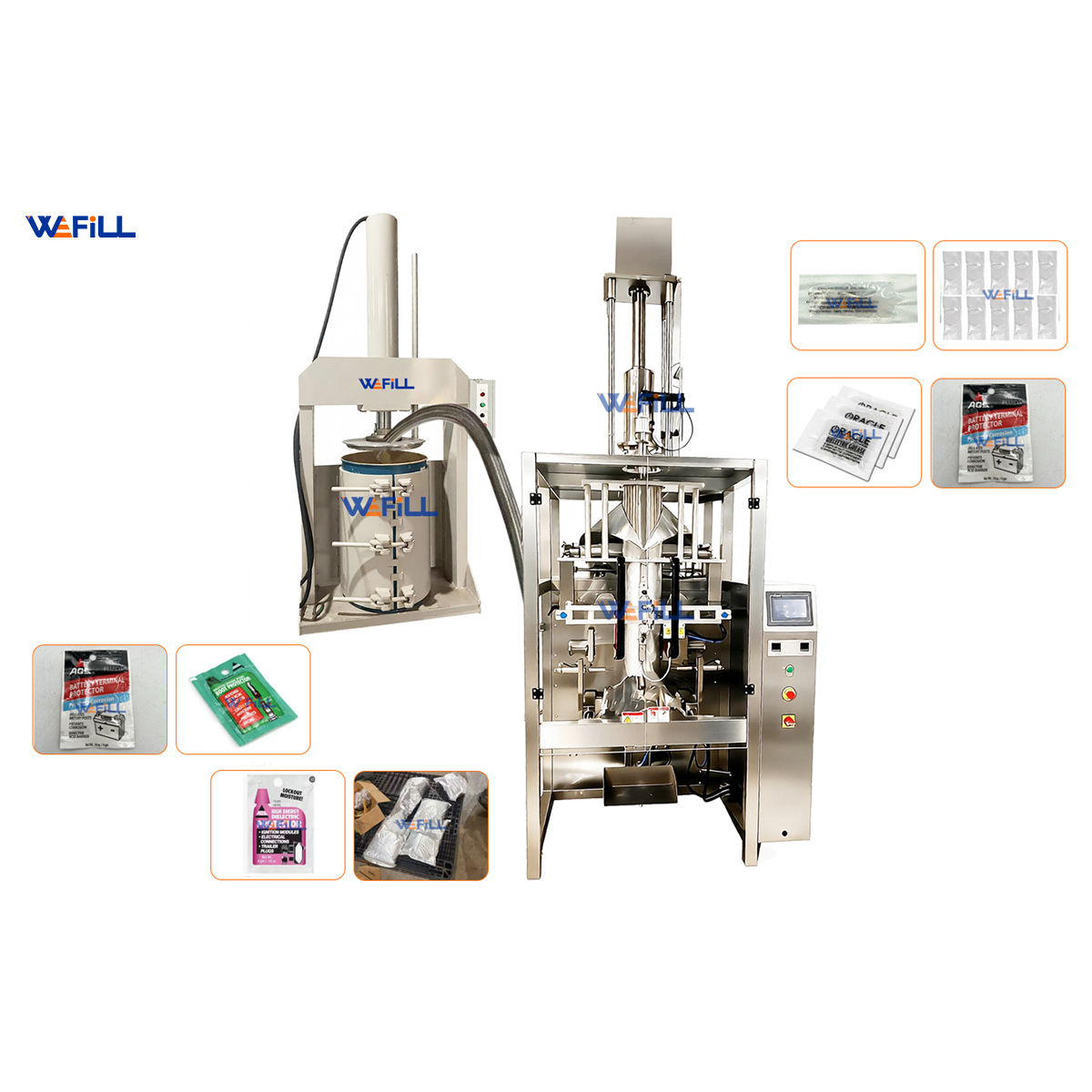 Semi Automatic Grease Pouch bag Filling Machine with Press Machine 01