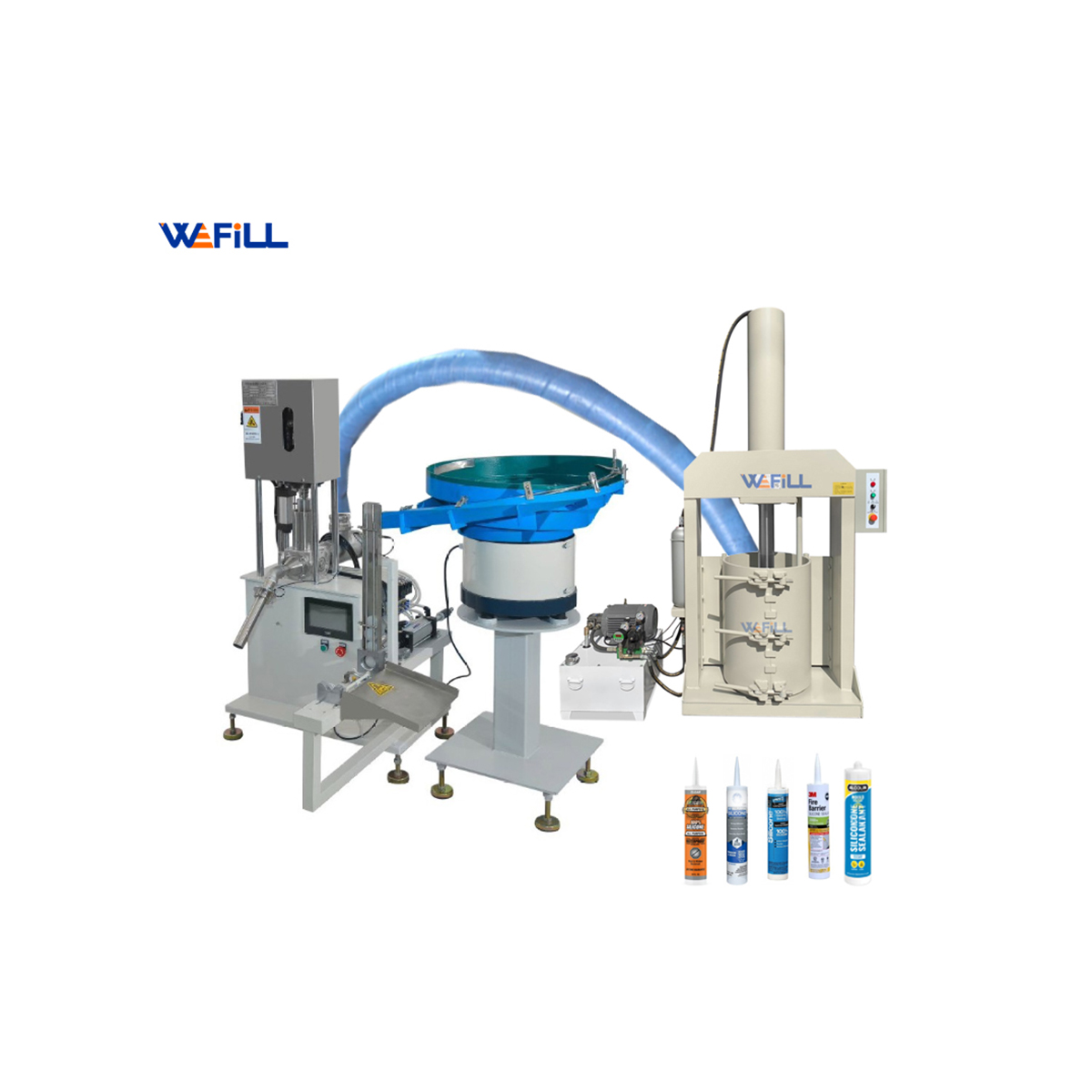 Semi Automatic silicone sealant Cartridge Filling Machine with Press Machine 01