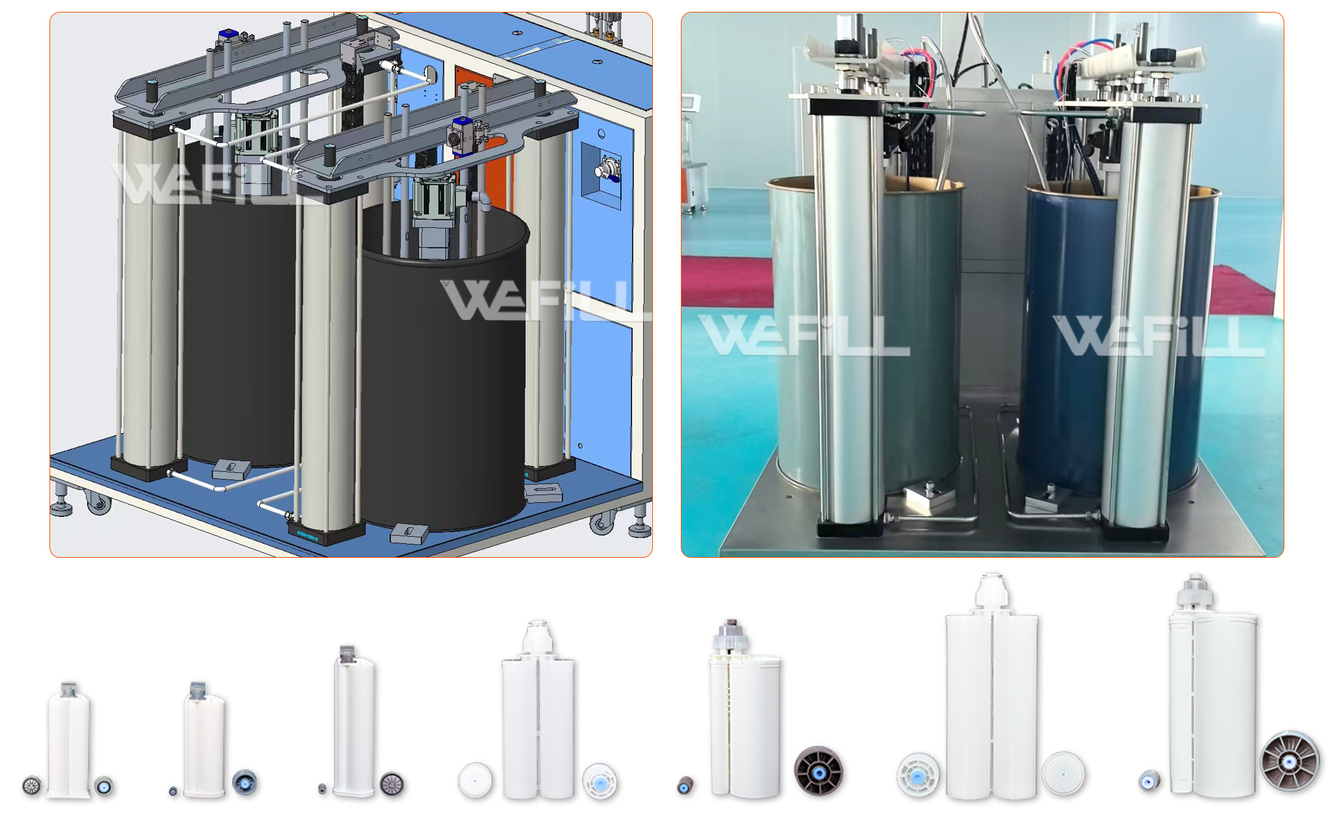 Wefill-f011-high-viscosity-2k-cartridge-1-1-ab-adhesive-filler-50-400ml-2